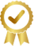 golden badge of product